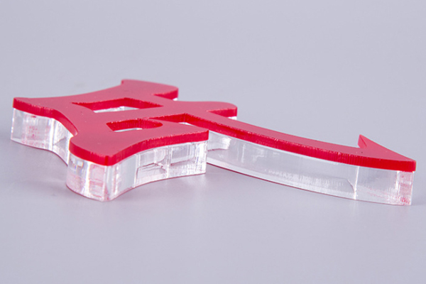 水晶字側面展示 水晶字側面展示